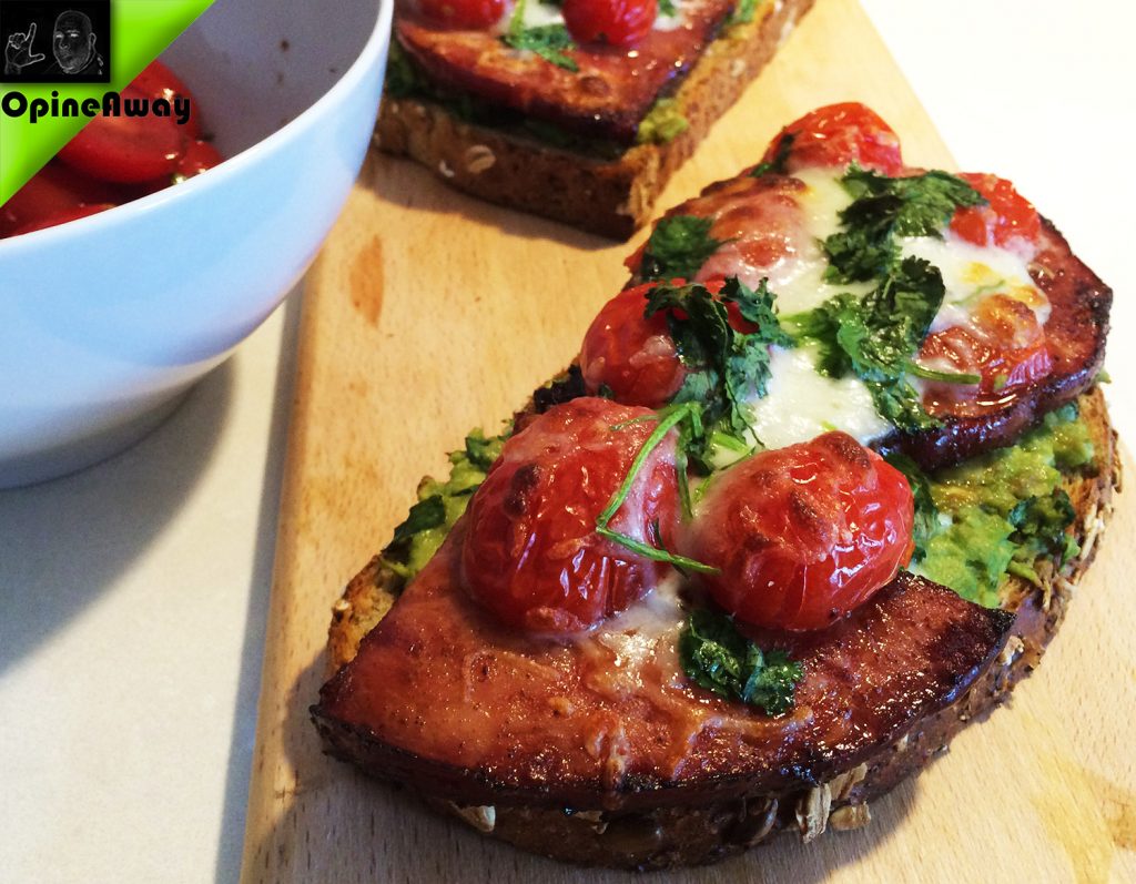 Smoked Ham Broiled Open Sandwich Opine Away