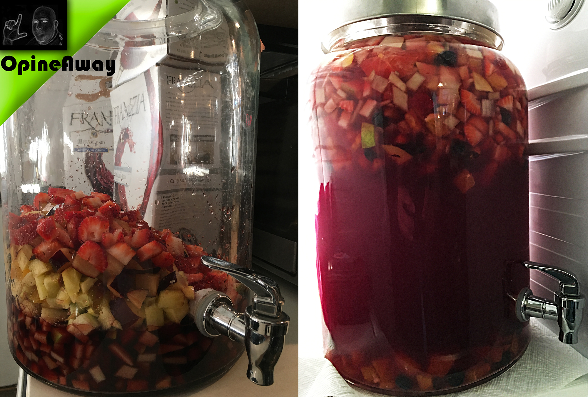 Sangria in the making