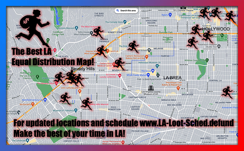 Looting LA map, equal distribution