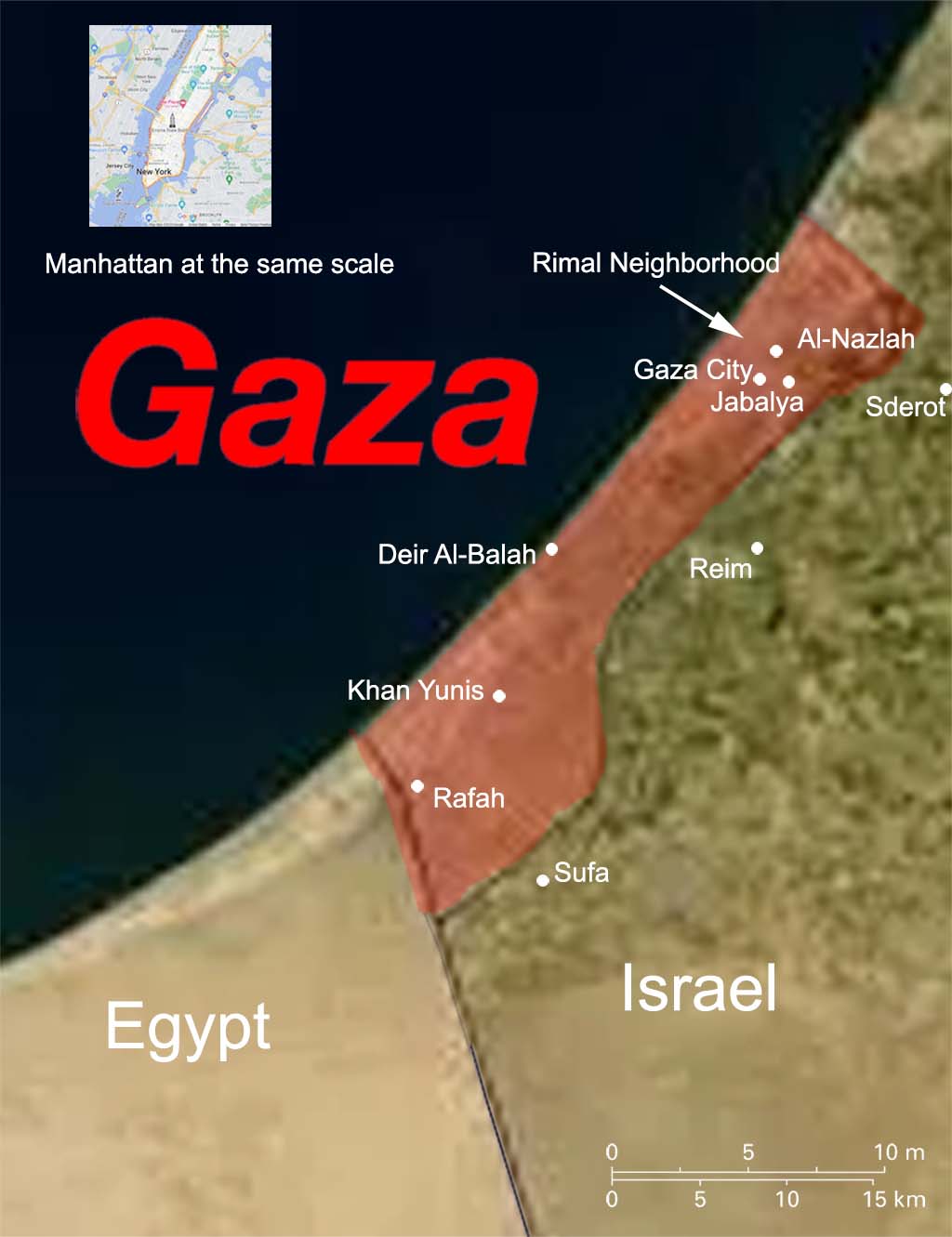 Gaza Map